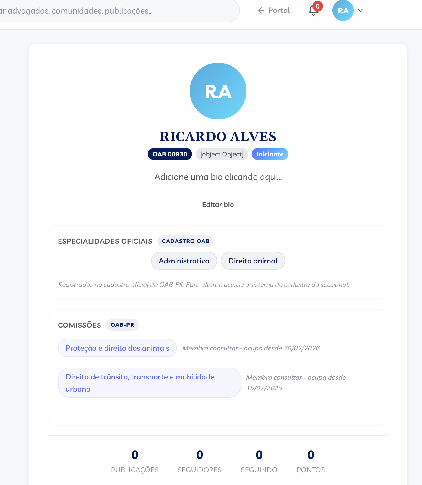 Perfil Conecta