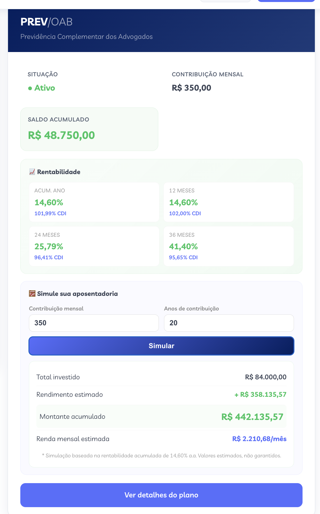 PREV Simulacao