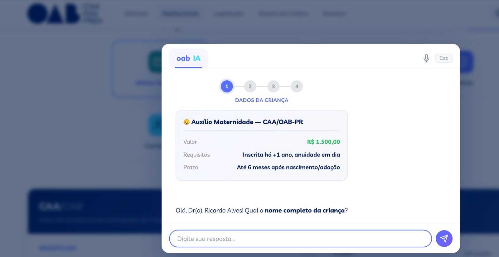 Auxilio Maternidade